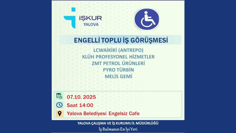 Engelli Vatandaşlara Yönelik Toplu İş Görüşmesi Düzenleniyor