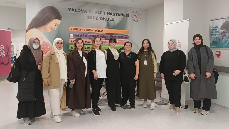 Yalova Eğitim ve Araştırma Hastanesi’nde Gebelere 2. Tur Eğitim Tamamlandı