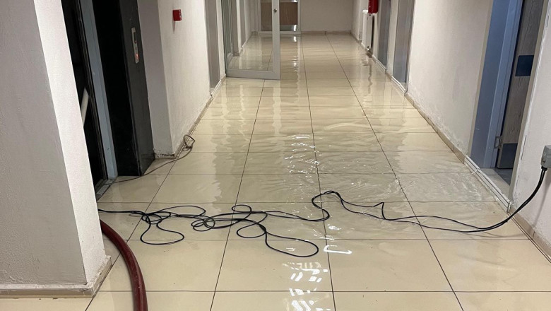 Aile Sağlığı Merkezi’ni Su Bastı