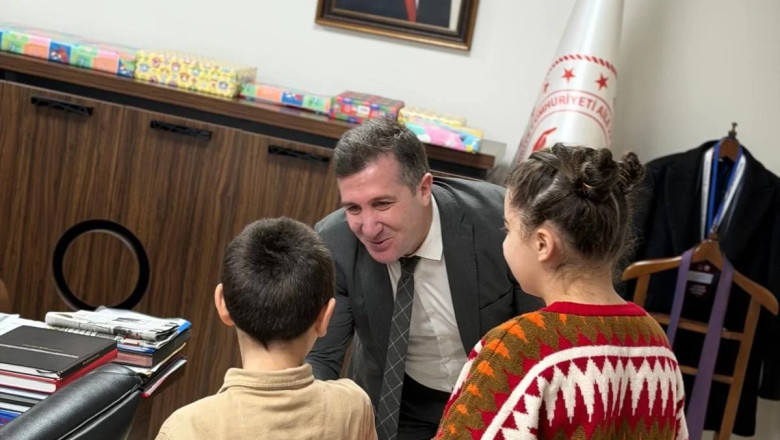 ÇOCUKLARDAN ARİF LAÇİN’E SÜRPRİZ ZİYARET