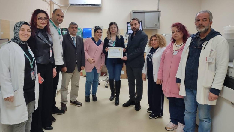 Çınarcık Devlet Hastanesi’nde Sağlık Çalışanlarına Teşekkür Belgesi