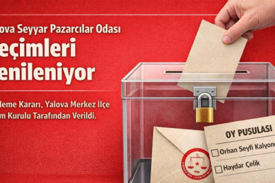 Yalova Seyyar Pazarcılar Odası Seçimleri Yenileniyor