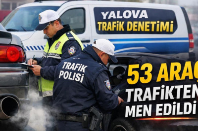 Yılın İlk Denetimlerinde 53 Araca Ceza Kesildi