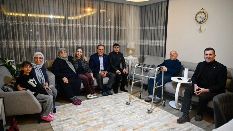 VALİ USTA, UŞAR AİLESİNE KONUK OLDU