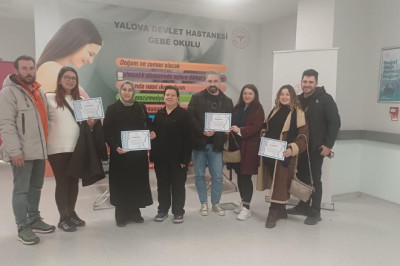 Yalova Eğitim ve Araştırma Hastanesi’nde Gebe Okulu Eğitimleri Eşli Olarak Sürüyor