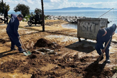 YAĞIŞ SONRASI ARMUTLU’DA SEFERBERLİK