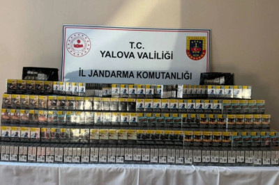 3 BİN PAKET FATURASIZ SİGARA ELE GEÇİRİLDİ