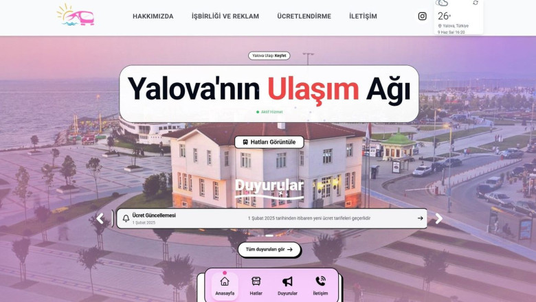 Yalova’nın Ulaşım Ağı Dijitalleşti