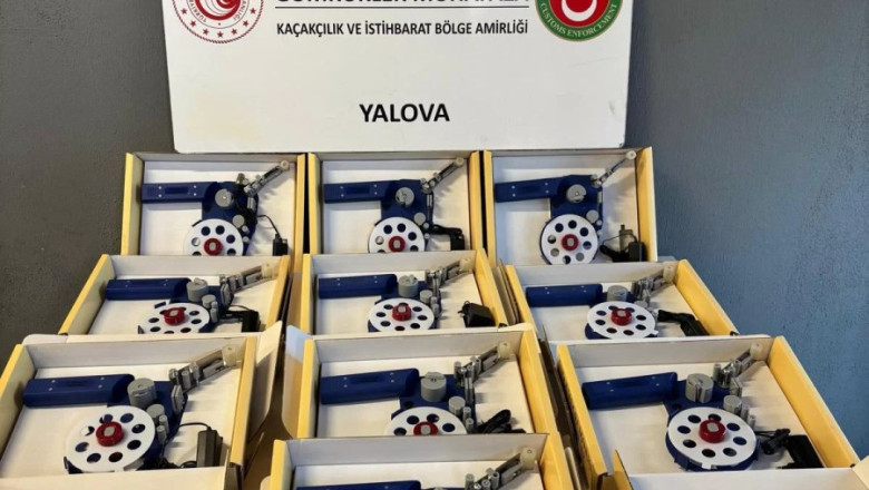 10 ADET KAÇAK MAKİNE ELE GEÇİRİLDİ