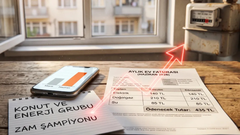 Haziran ayının zam şampiyonu konut ve enerji grubu oldu