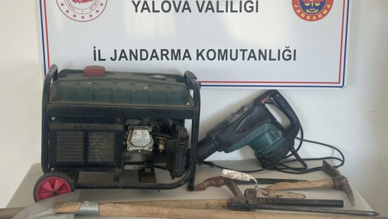 Yalova’da definecilere suçüstü! 2 gözaltı
