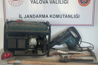Yalova’da definecilere suçüstü! 2 gözaltı