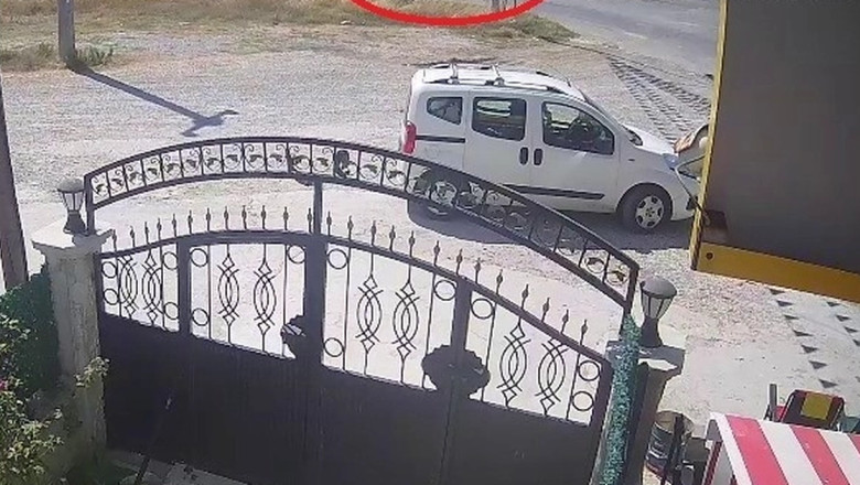 Katliam gibi kaza güvenlik kamerasında