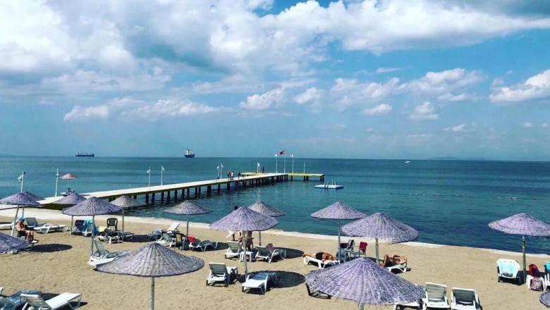 Yalova Sahillerinde Korkutan Tablo