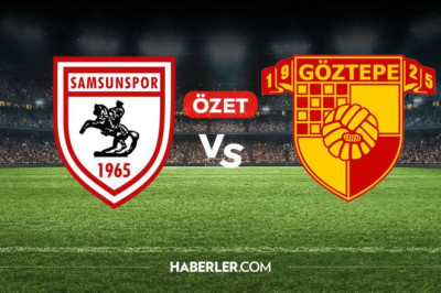 Samsunspor Göztepe maç özeti ve golleri! (ÖZET) Samsunspor Göztepe kaç kaç bitti, golleri kim attı?