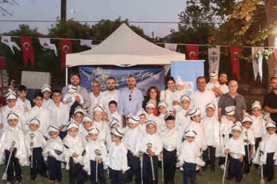 63 ÇOCUK SÜNNET ŞÖLENİ’NDE ERKEKLİĞE İLK ADIMI ATTI