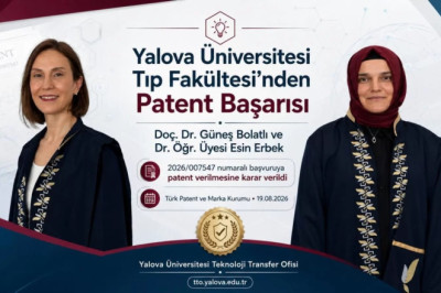 YALOVA ÜNİVERSİTESİ’NDEN PATENT BAŞARISI