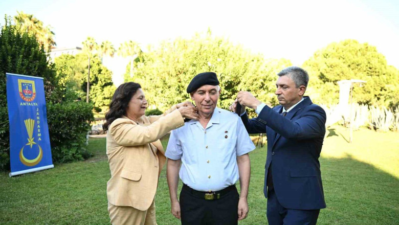 Antalya'da Jandarmada Rütbe Terfi Töreni
