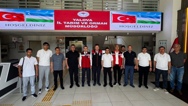 Özbekistan Heyeti, Yalova İl Tarım ve Orman Müdürlüğü’nü ziyaret etti