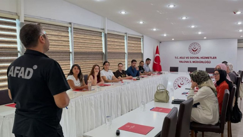 Yalova’da Personele Afet Eğitimi
