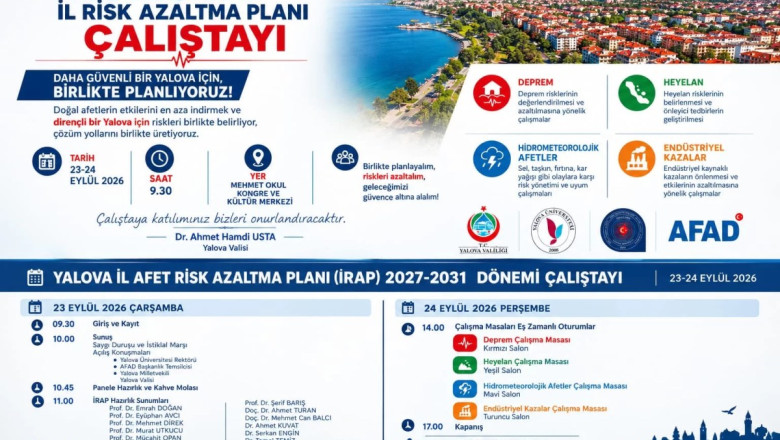 YALOVA’NIN AFET RİSK HARİTASI YENİDEN ŞEKİLLENECEK