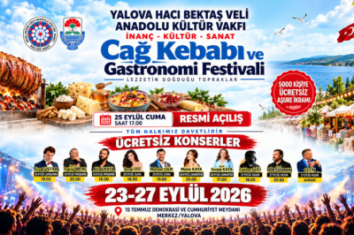 Yalova’da Cağ Kebabı ve Gastronomi Festivali Başlıyor